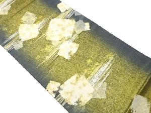 引箔色紙散らし模様織出し袋帯